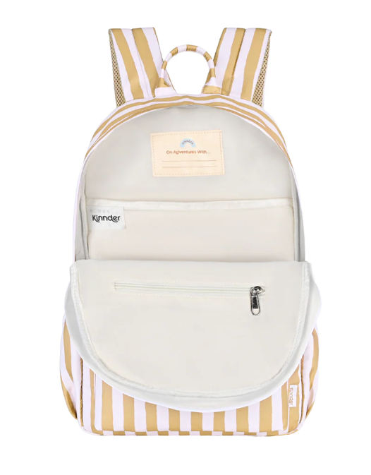 Mustard Stripe Junior Kindy/School Backpack