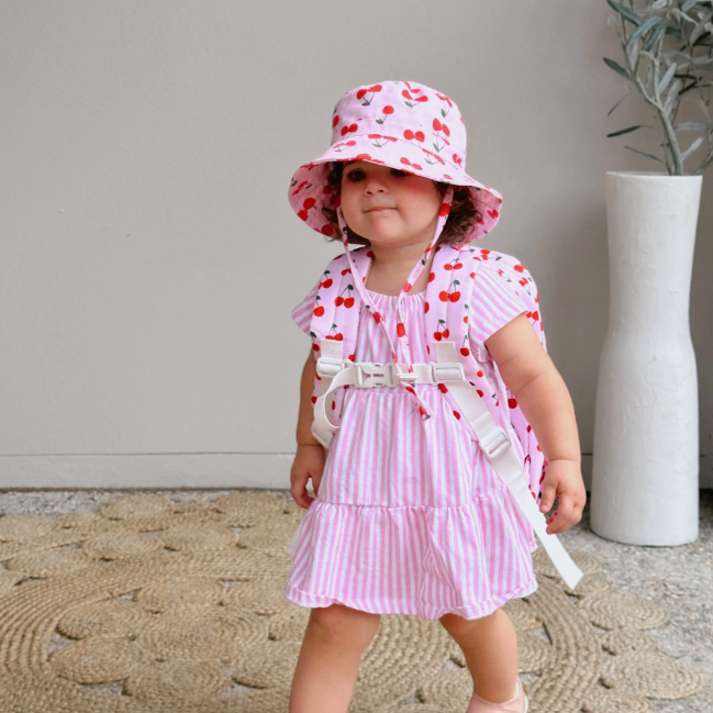 Cherry Cotton Bucket Hat