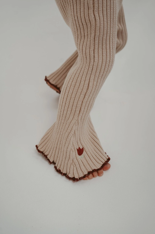 Embroidered Bell Pants