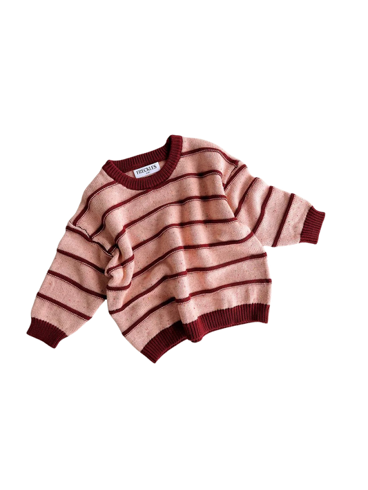 Raised Stripe Jumper | Sherbet Berry