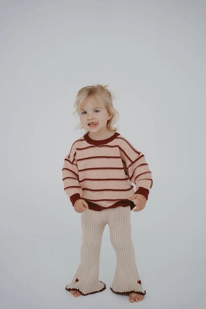 Raised Stripe Jumper | Sherbet Berry