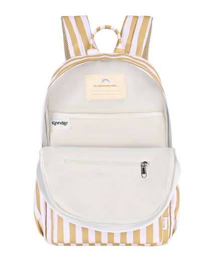 Mustard Stripe Junior Kindy/School Backpack