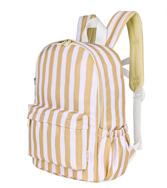 Mustard Stripe Mini Daycare/Toddler Backpack