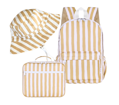 Mustard Stripe Cotton Bucket Hat