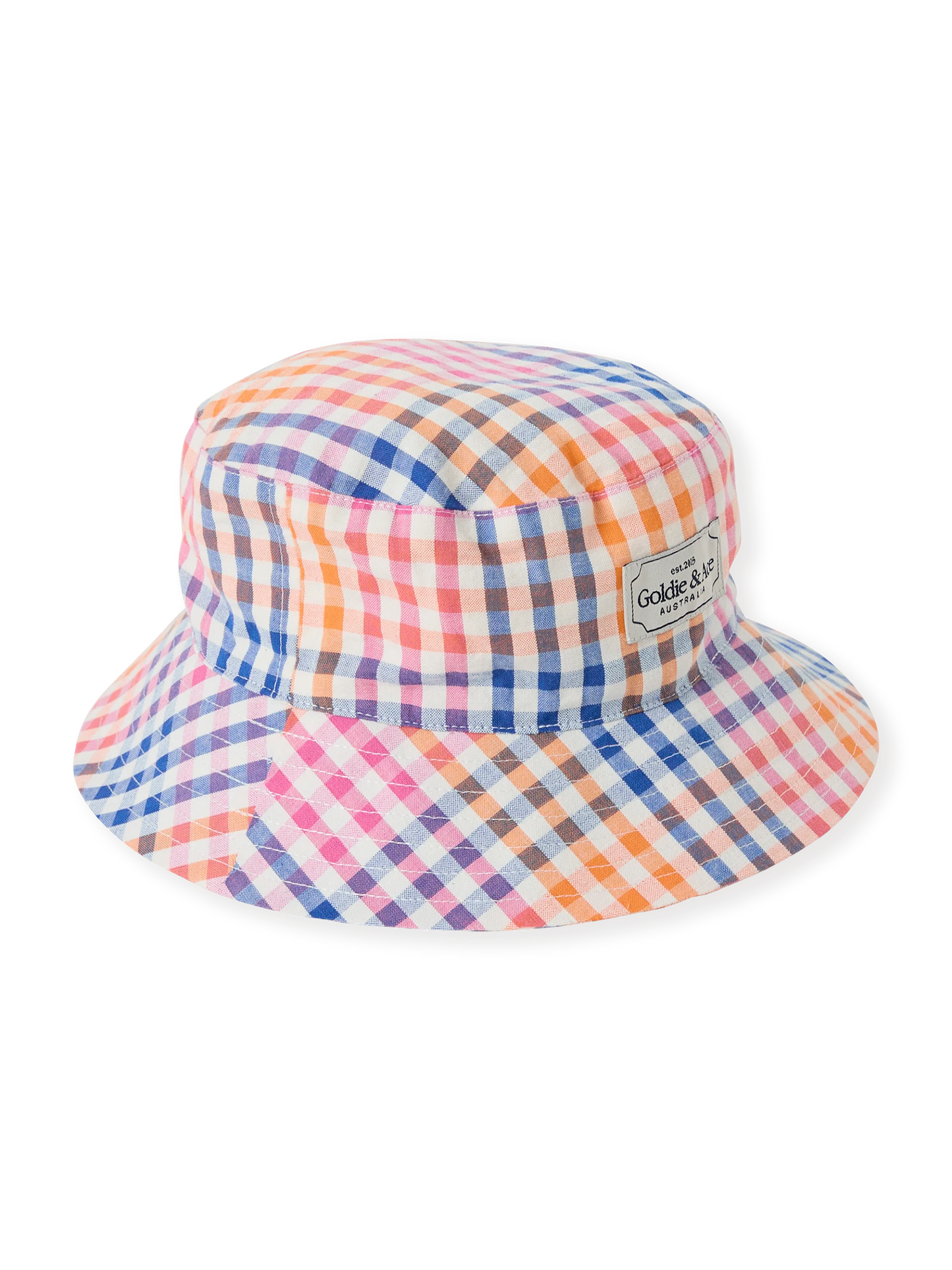 Rainbow Gingham Bucket Hat