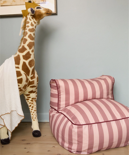 Striped Toddler Lounger – Pink