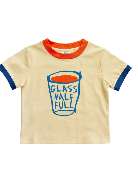 Glass Half Full Boys Graphic Tee