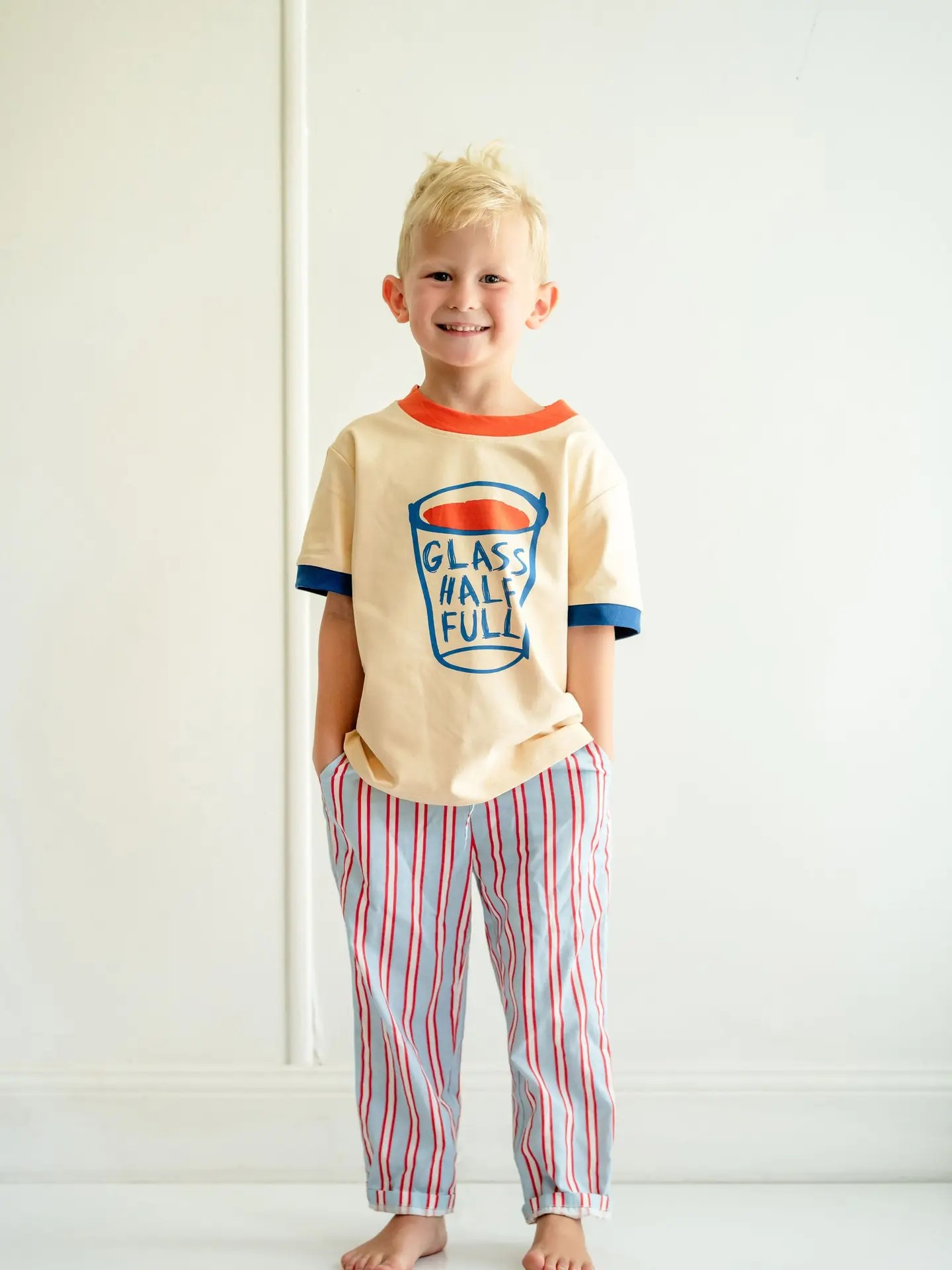 Glass Half Full Boys Graphic Tee