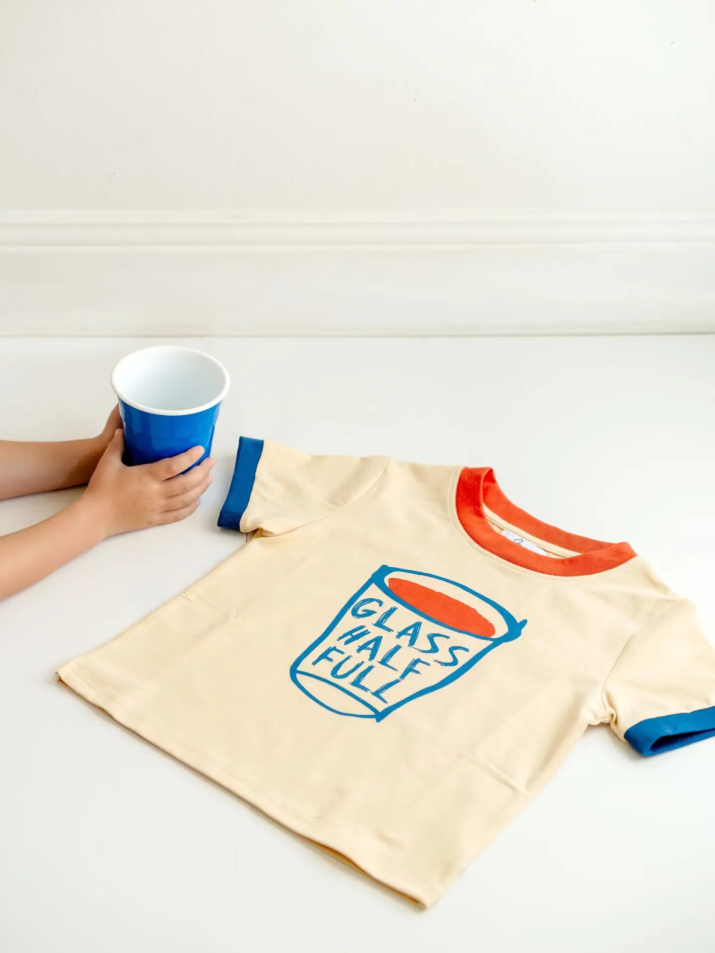 Glass Half Full Boys Graphic Tee