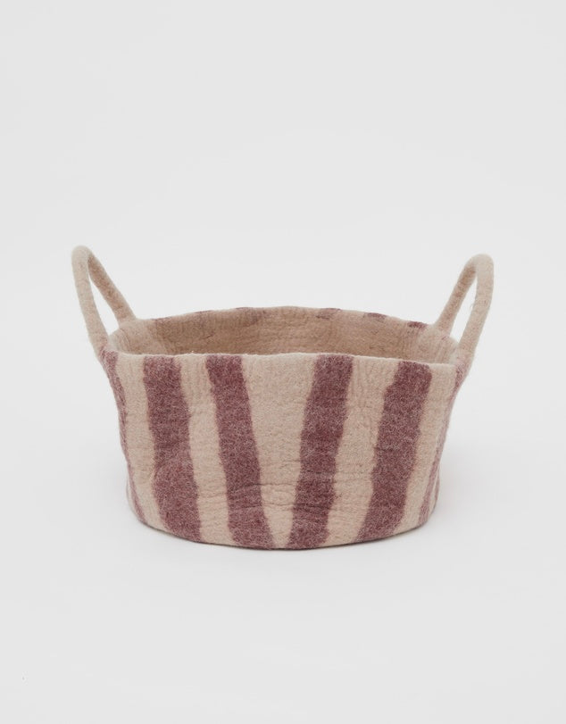 Toy Basket in Red Stripe - Small