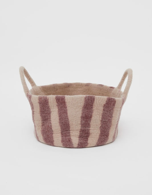 Toy Basket in Red Stripe - Small