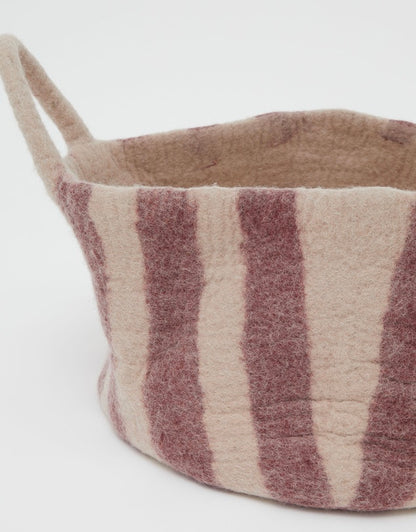 Toy Basket in Red Stripe - Small