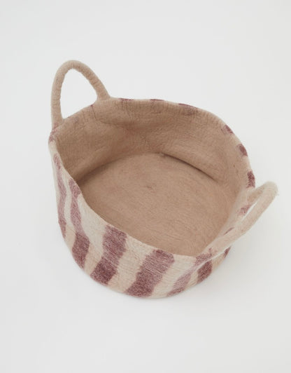 Toy Basket in Red Stripe - Small