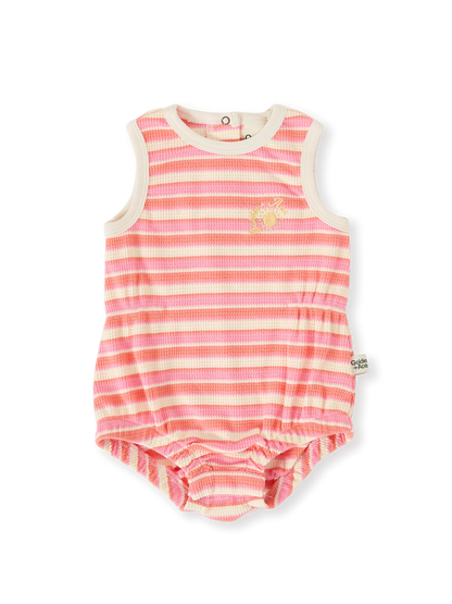 Watermelon Stripe Bubble Romper