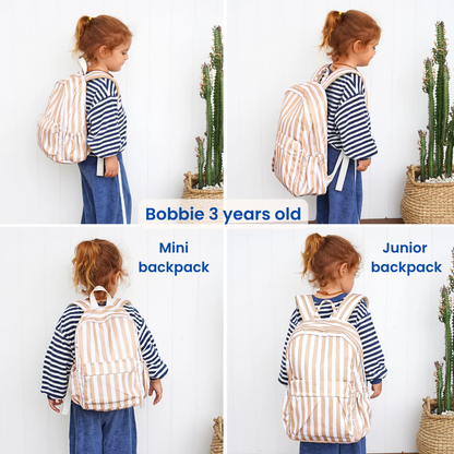 Mustard Stripe Mini Daycare/Toddler Backpack
